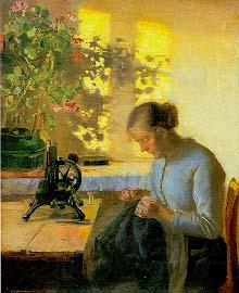 Anna Ancher Syende fiskerpige